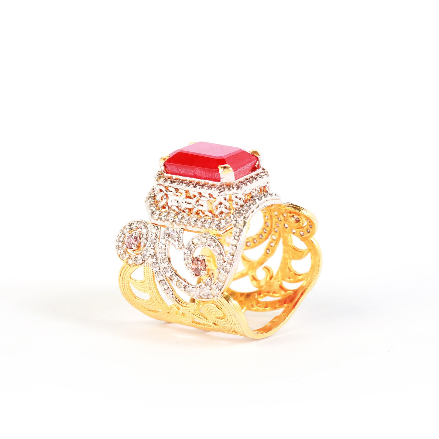 Red Ornate Ring