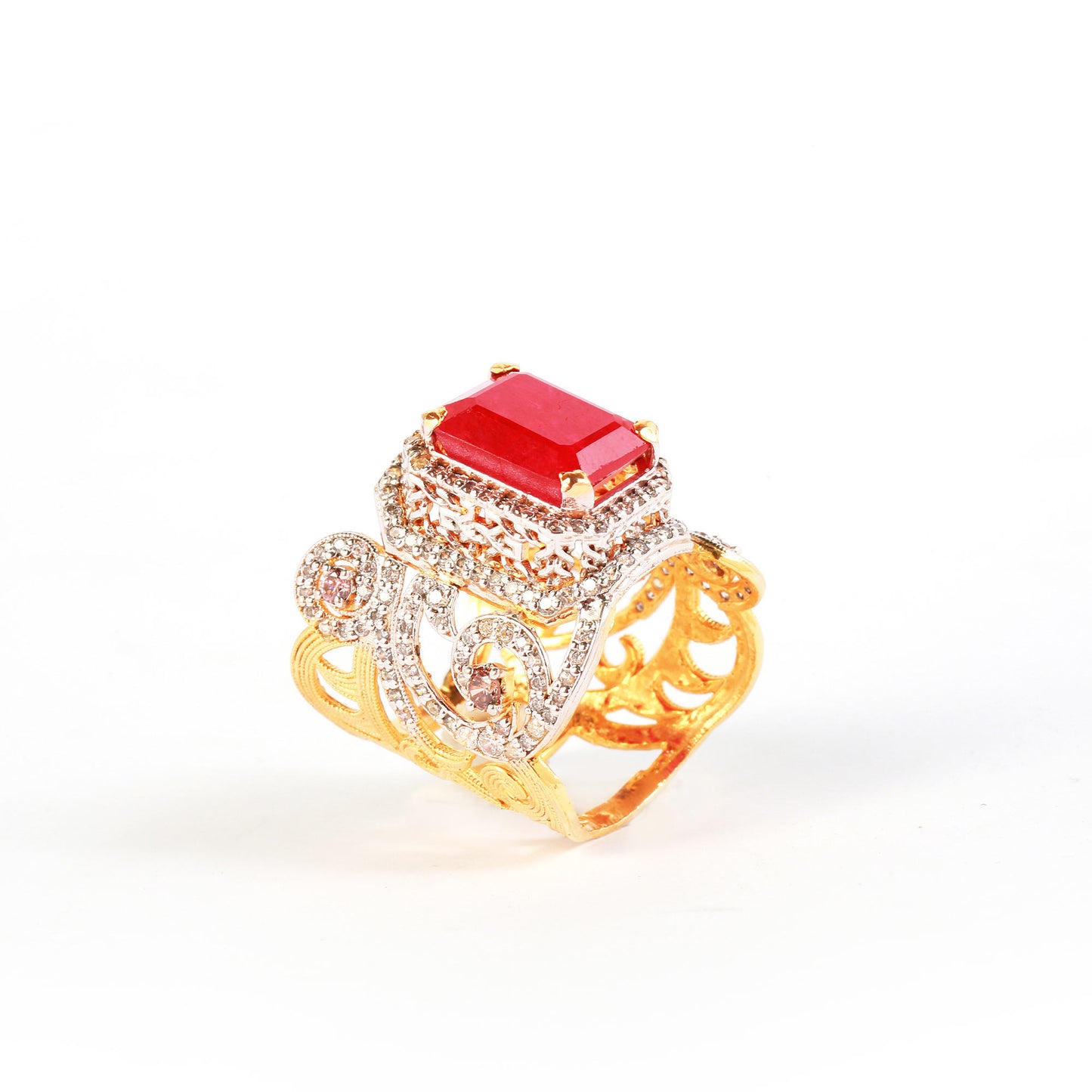 Red Ornate Ring