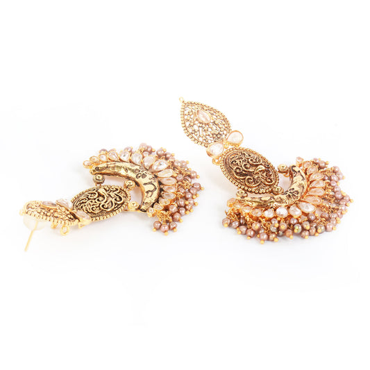Bronze Kundan Jhumki