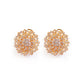Gold Brooch Earrings